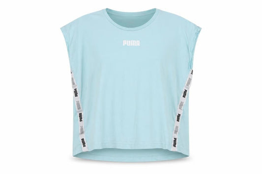 Puma Boys Blue Sleeveless T-Shirt 15-16 Years Sports Logo Top