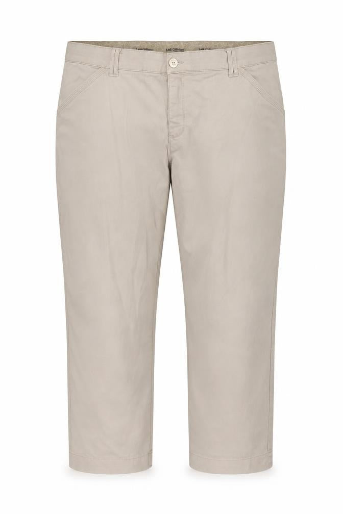 Lee Comfort Beige Cotton Blend Chino Trousers 24W Womens Classic Fit