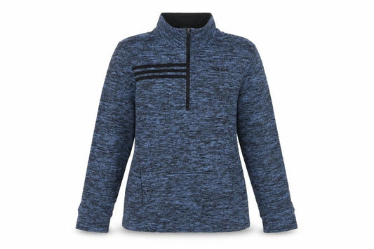 Adidas Women Blue 1/2 Zip Pullover Sweatshirt Size 18/20 Polyester