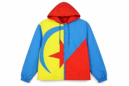 Disney Parks Women Multicoloured XL Hooded Windbreaker Jacket