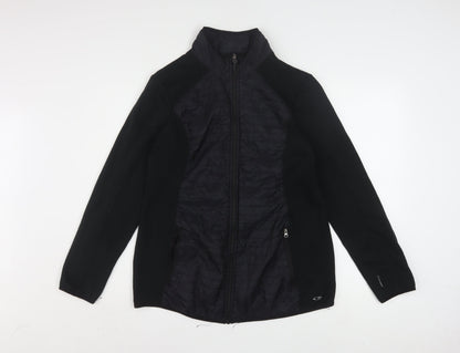 Champion Womens Black XL Windbreaker Jacket Lightweight Full Zip