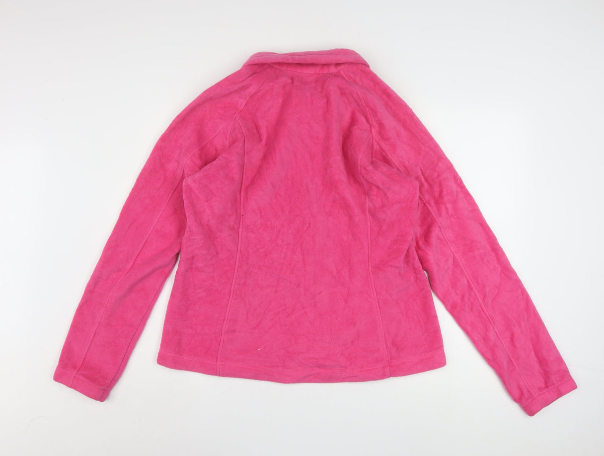 Columbia Women’s Pink Fleece Full Zip Jacket XL Activewear