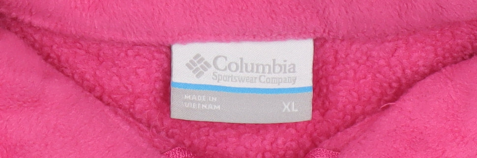 Columbia Women’s Pink Fleece Full Zip Jacket XL Activewear