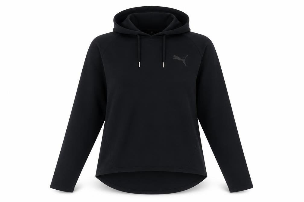 Puma Women Black Size 14 Pullover Hoodie Sweatshirt