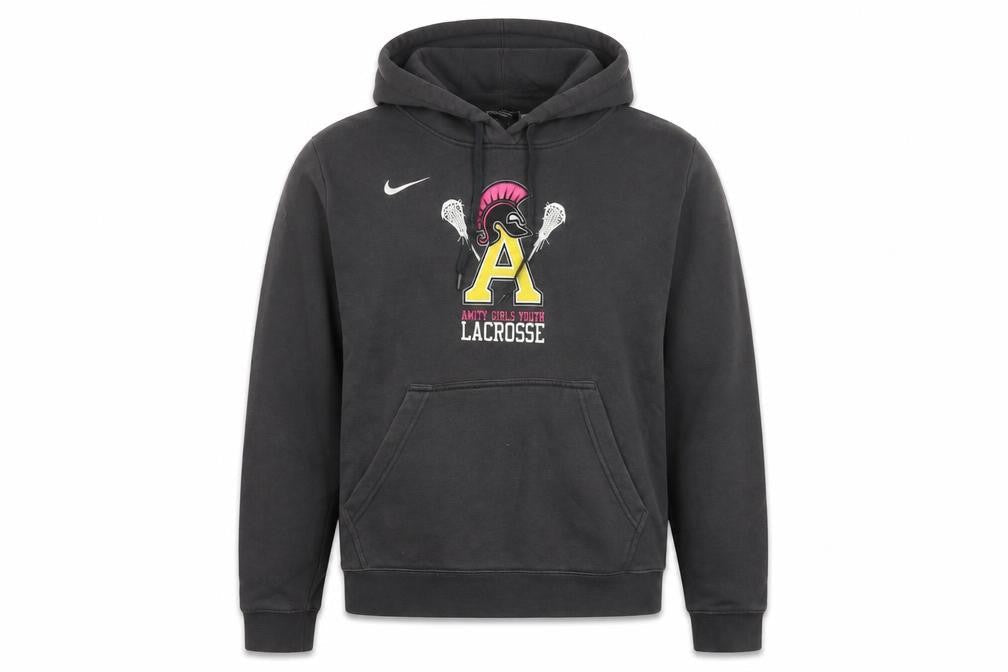 Nike Women's Black Large Pullover Hoodie Amity Lacrosse Graphic