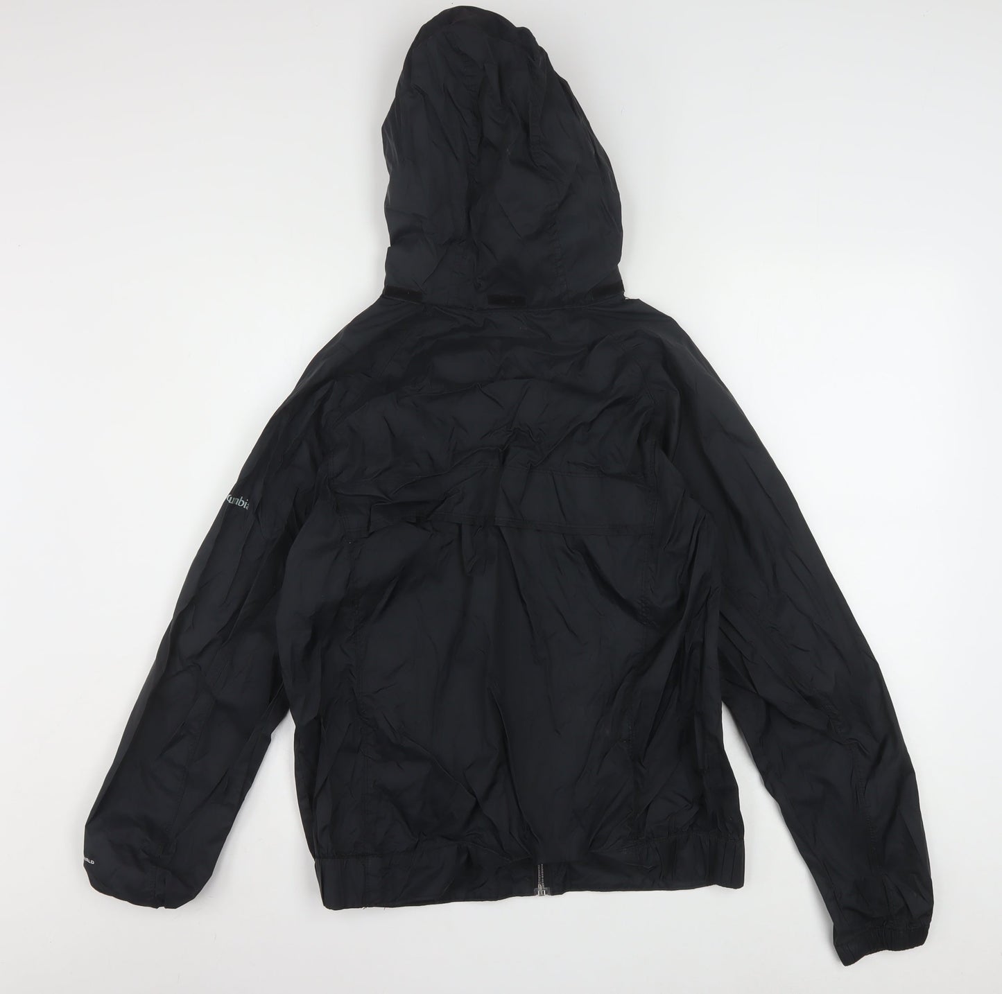 Columbia Men's Black M Hooded Windbreaker Waterproof Jacket