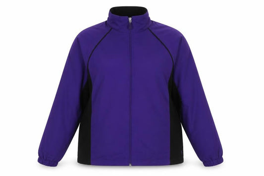 Danskin Now Women's Purple Black Zip-Up Casual Jacket Size L 12–14