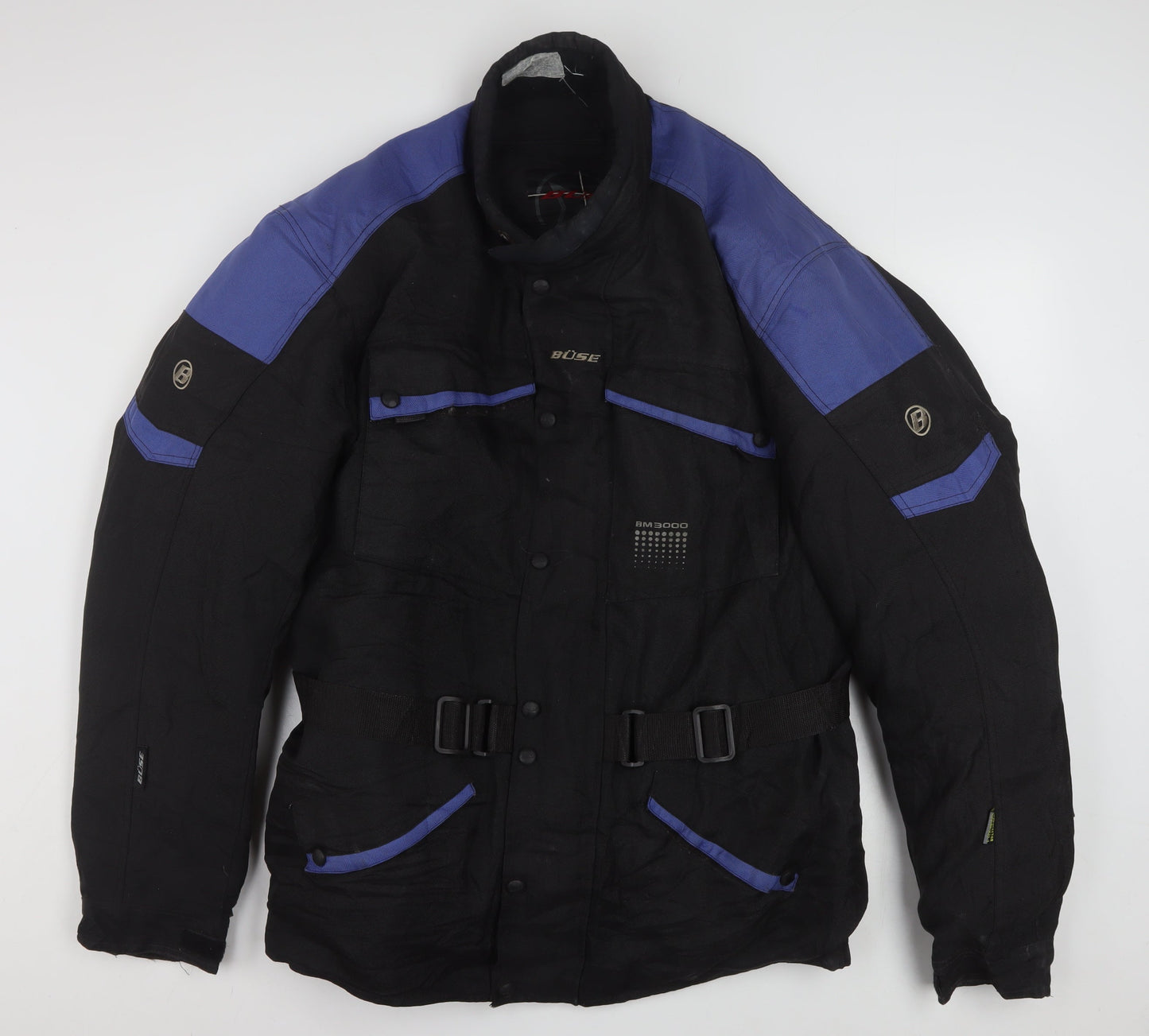 Büse Men's Black 2XL Motorcycle Jacket with Belted Design