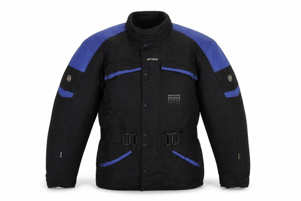 Büse Men's Black 2XL Motorcycle Jacket with Belted Design