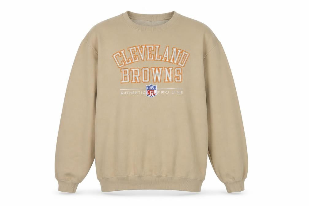 H&M Divided Men's Beige Cleveland Browns Sweatshirt XS Pullover