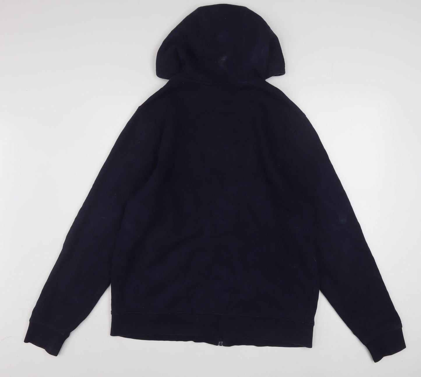 Lacoste Men's Blue Full Zip Hoodie XL Cotton Fleece Casual