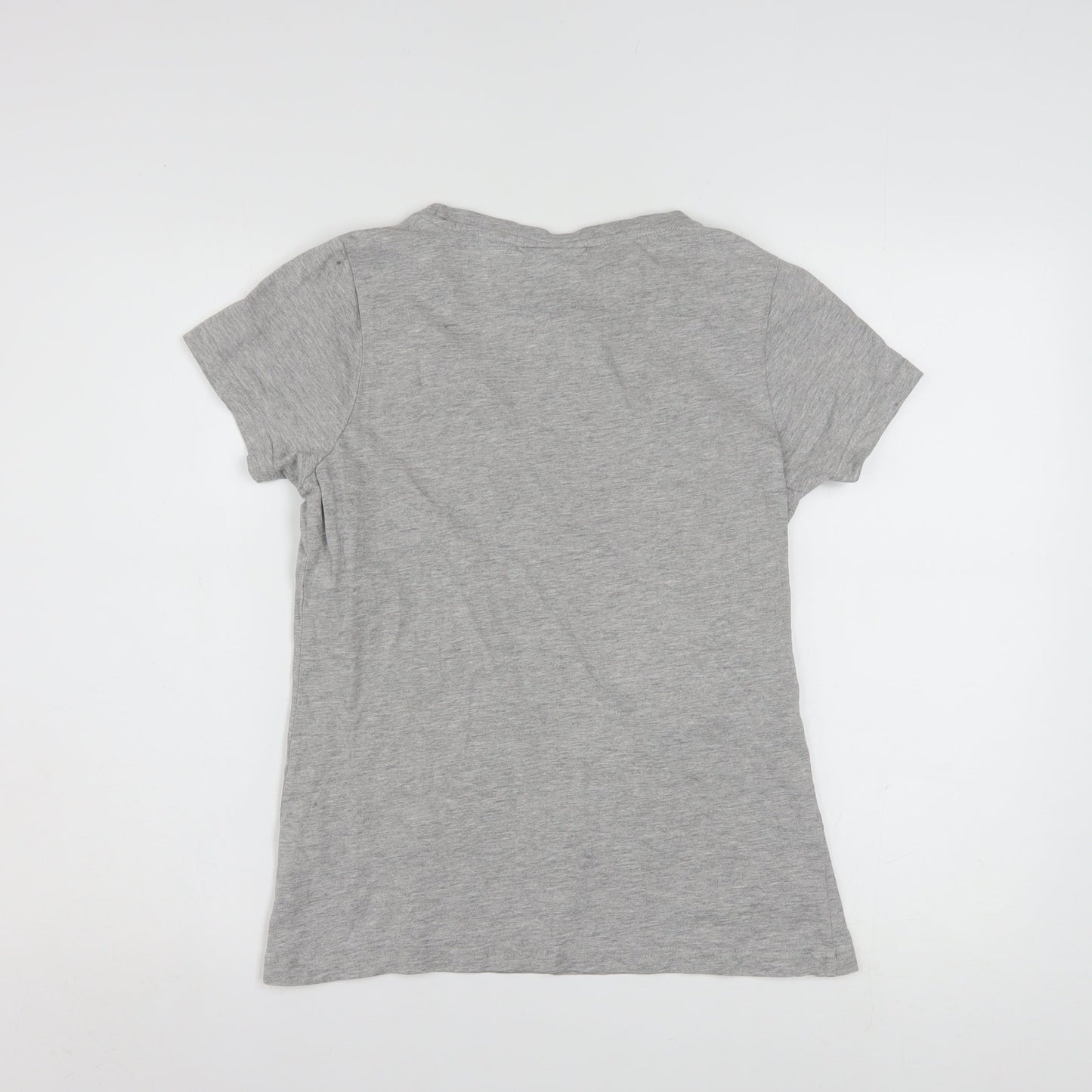 Kappa Women's Grey Short Sleeve T-Shirt Medium Cotton Blend