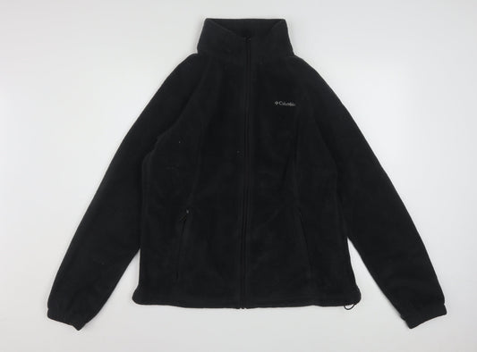 Columbia Men's Black Fleece Full Zip Jacket Size L Outdoor Warm