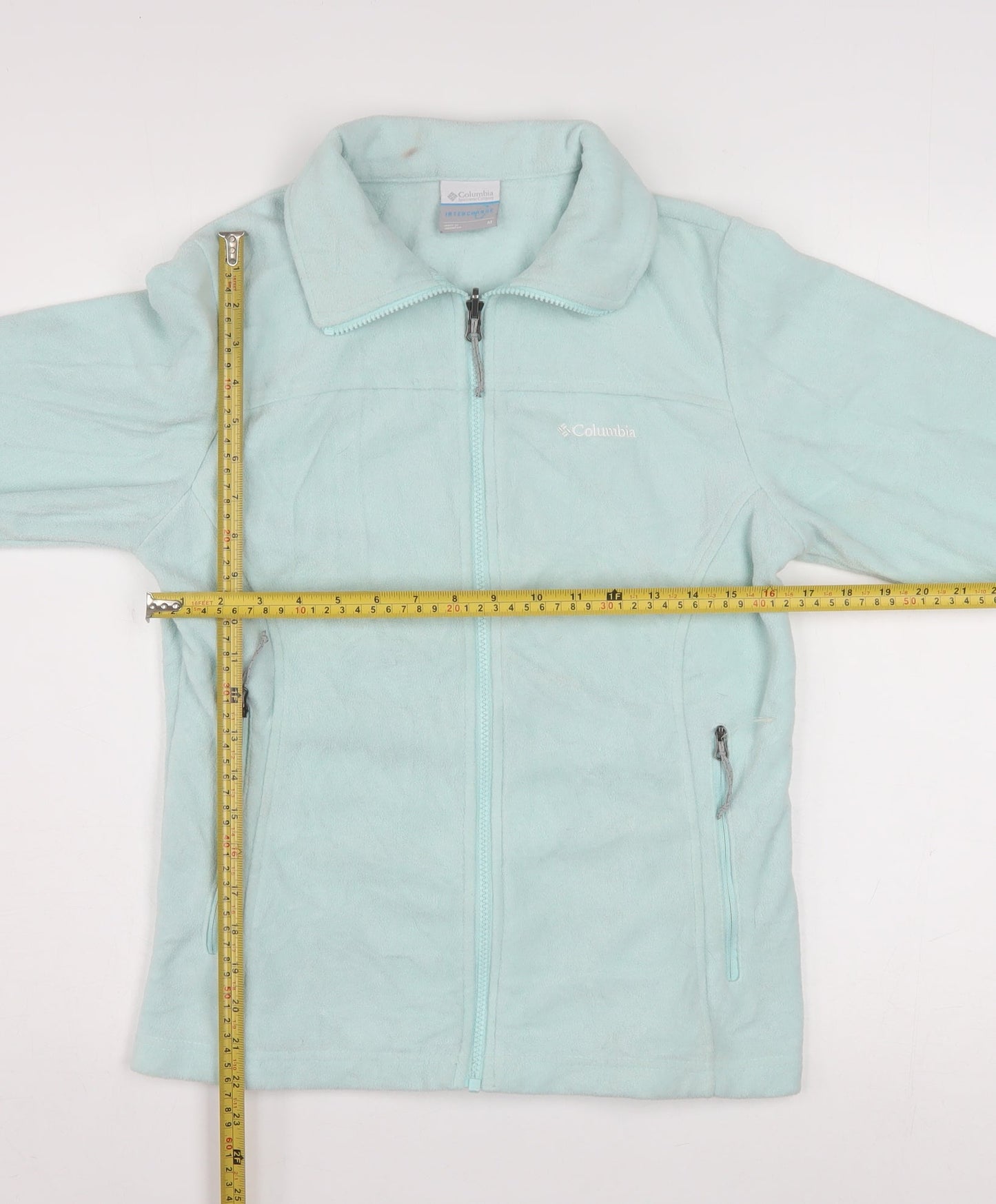 Columbia Women Green Fleece Full Zip Interchange Jacket M