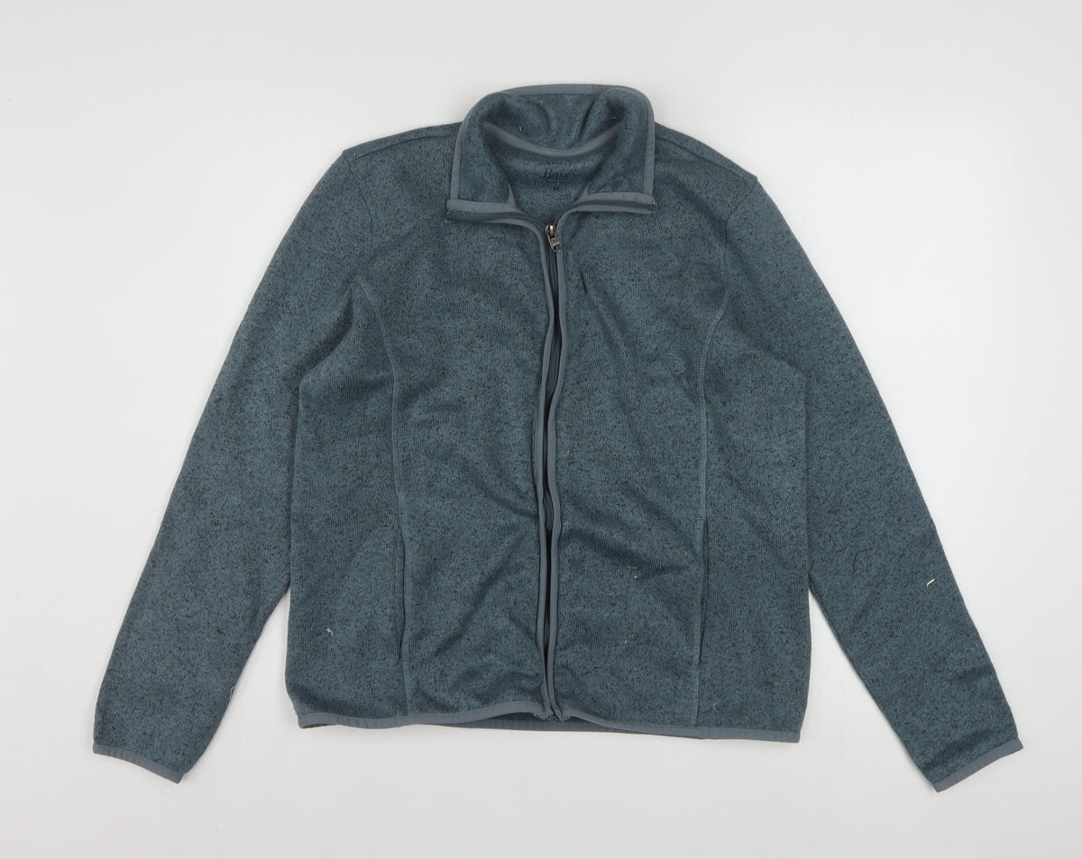 G.H. Bass & Co Women’s Blue Full Zip Fleece Jacket Size M