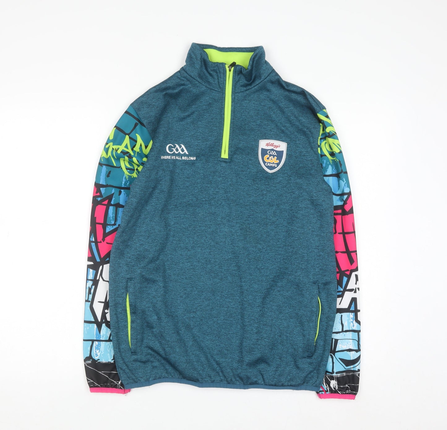 Masita Girls Blue 1/4 Zip Sweatshirt GAA Kellogg's Camp 5A