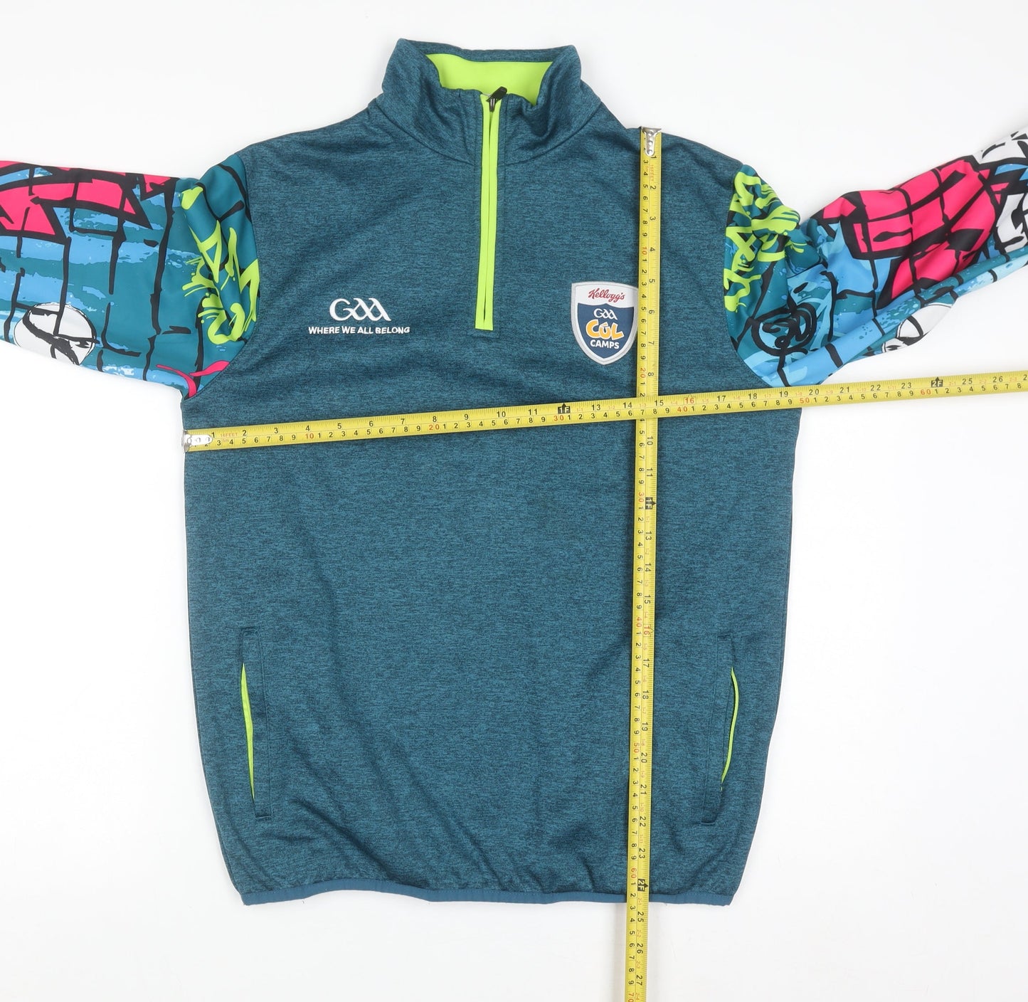 Masita Girls Blue 1/4 Zip Sweatshirt GAA Kellogg's Camp 5A