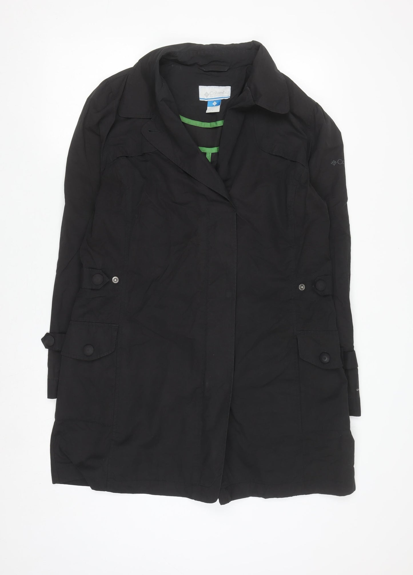 Columbia Men's Black L Water Resistant Coat Lightweight Outdoor Jacket