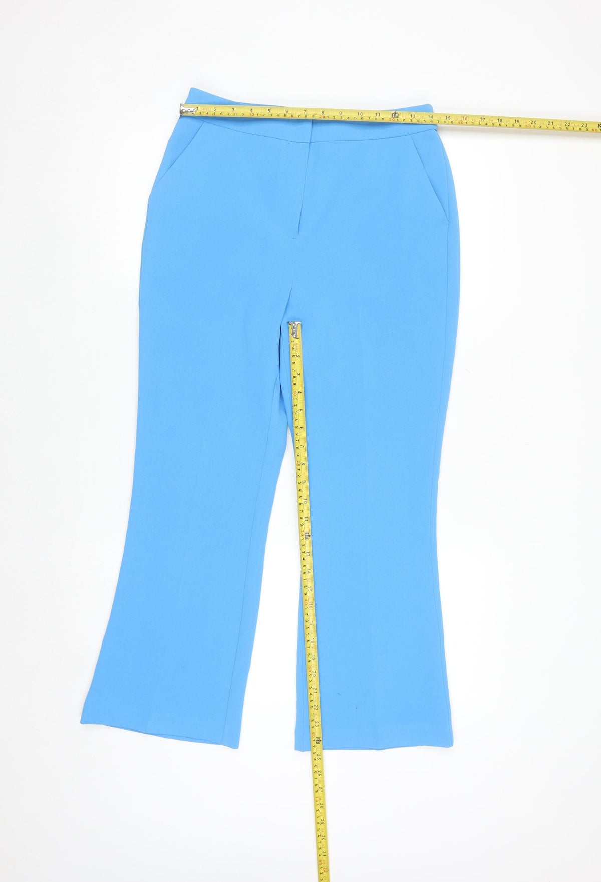 Primark Women Blue Flared Dress Pants Size 10