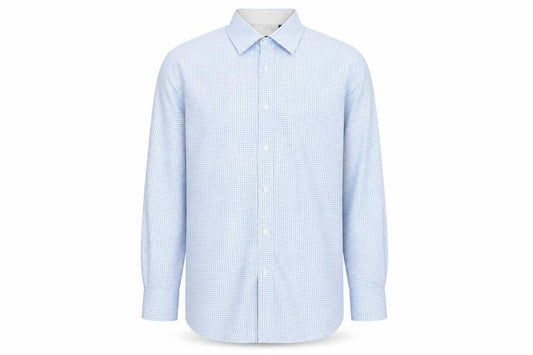 Red Jack Men's Blue Polka Dot Long Sleeve Button-Up Shirt 17 43in