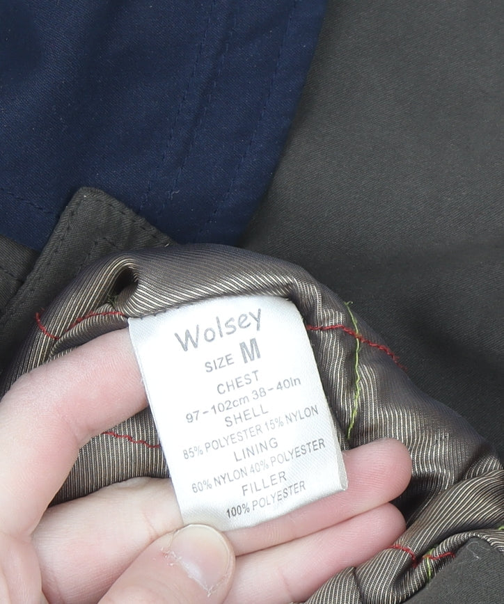 Wolsey Men's Brown M Mid-Length Water Resistant Overcoat