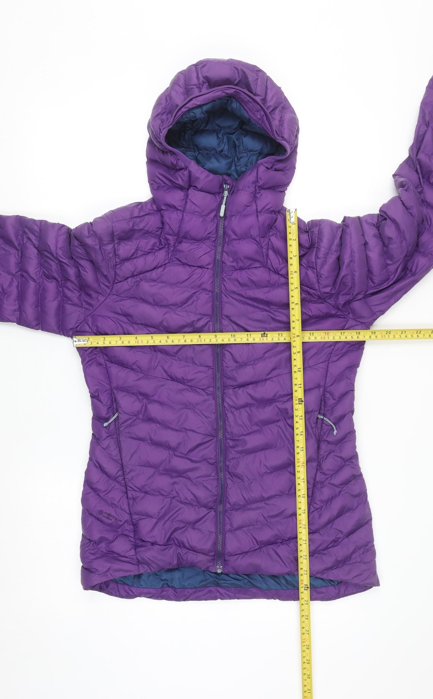 Rab Womens Purple Cirrus Alpine Puffer Jacket UK 10 Hooded Insulated