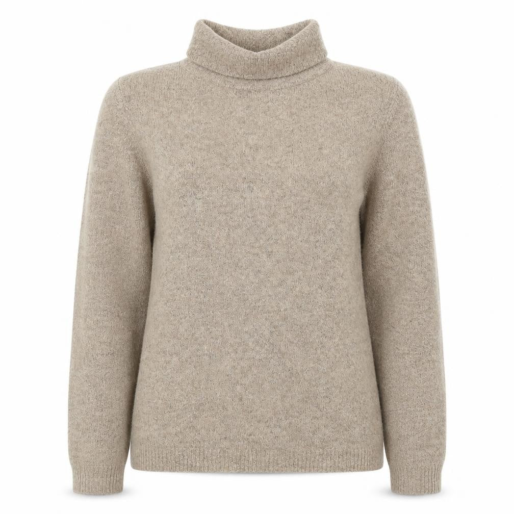 Object Womens Beige Roll Neck Pullover Jumper XS