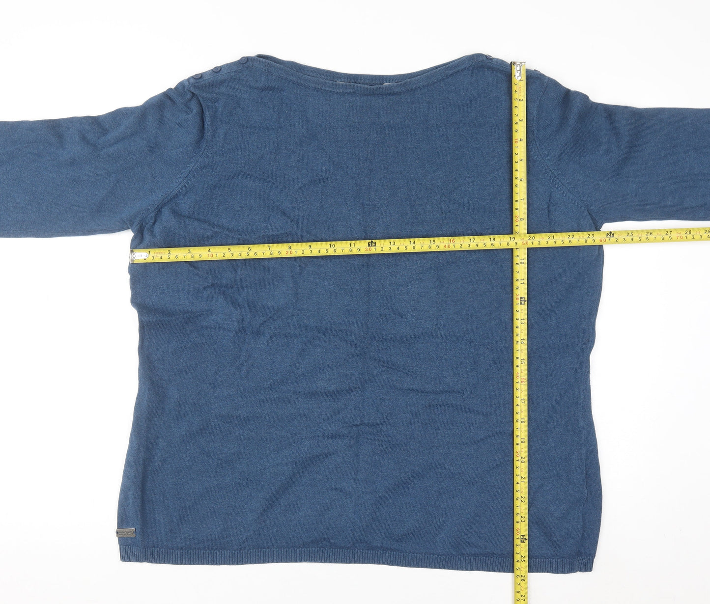 Regatta Women's Blue Cotton Crew Neck Jumper Size 18