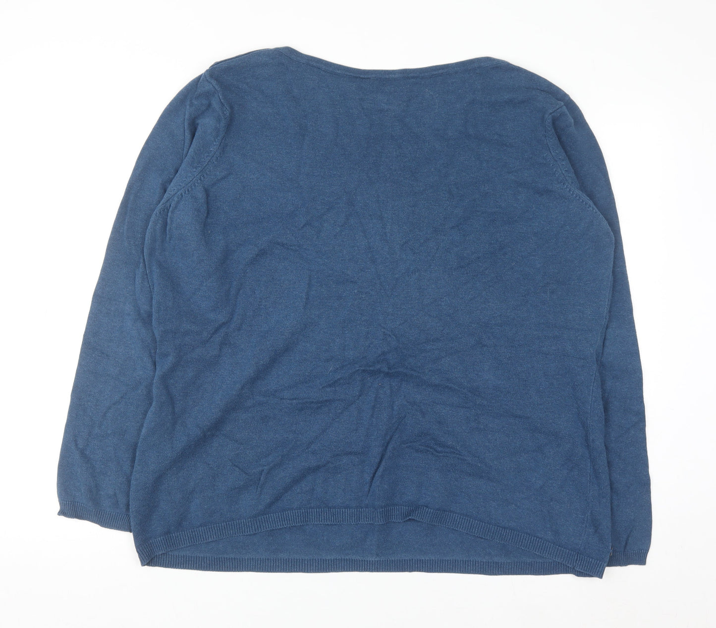 Regatta Women's Blue Cotton Crew Neck Jumper Size 18