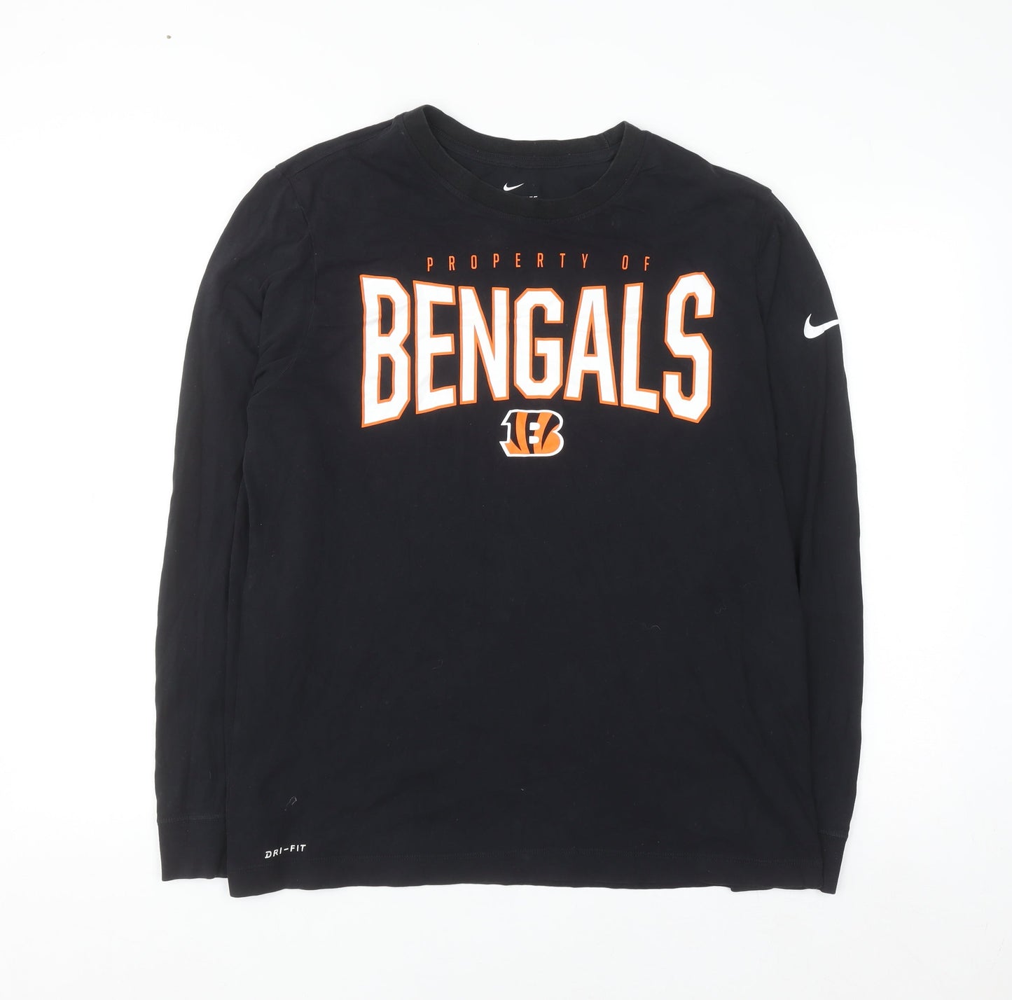 Nike Men’s Black Bengals Long Sleeve Dri-Fit Sports Tee L