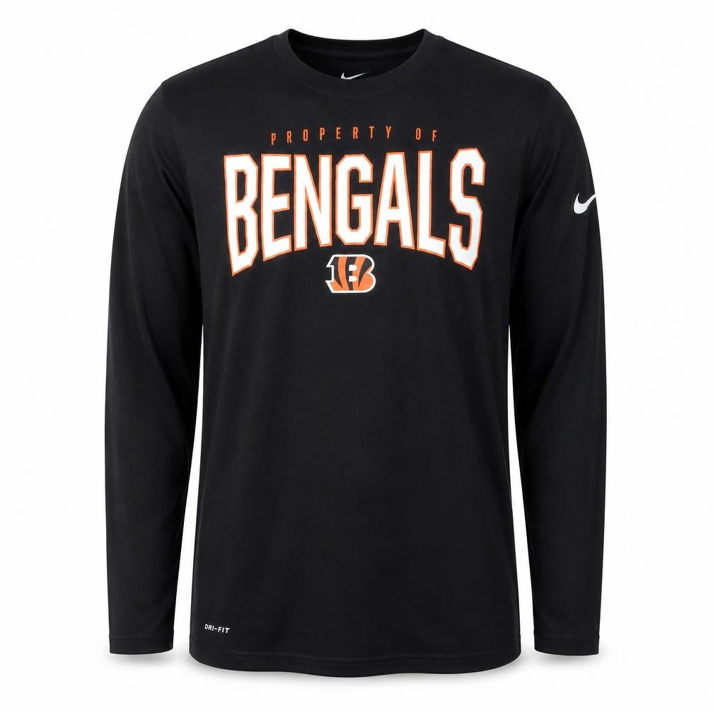 Nike Men’s Black Bengals Long Sleeve Dri-Fit Sports Tee L