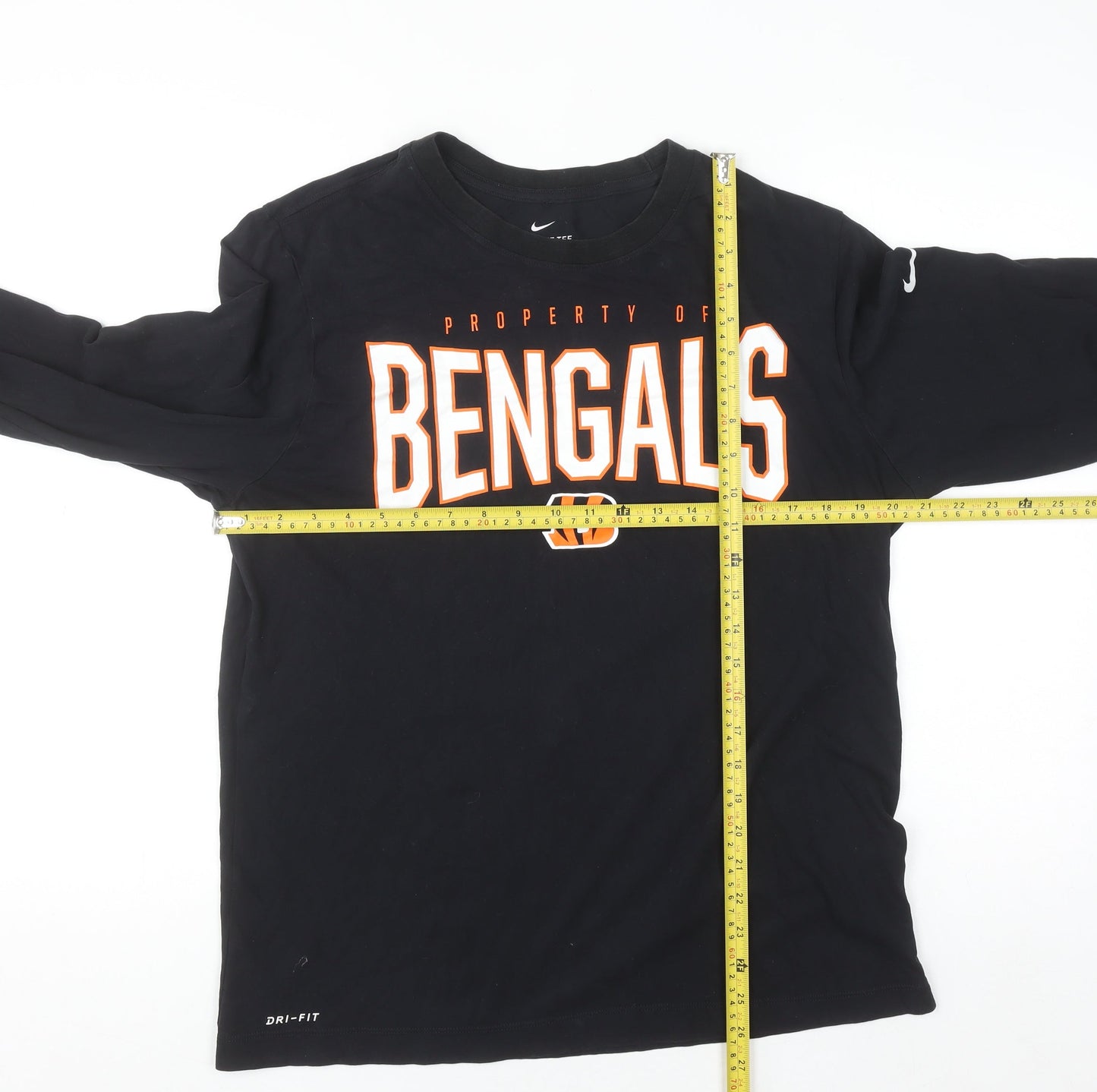 Nike Men’s Black Bengals Long Sleeve Dri-Fit Sports Tee L