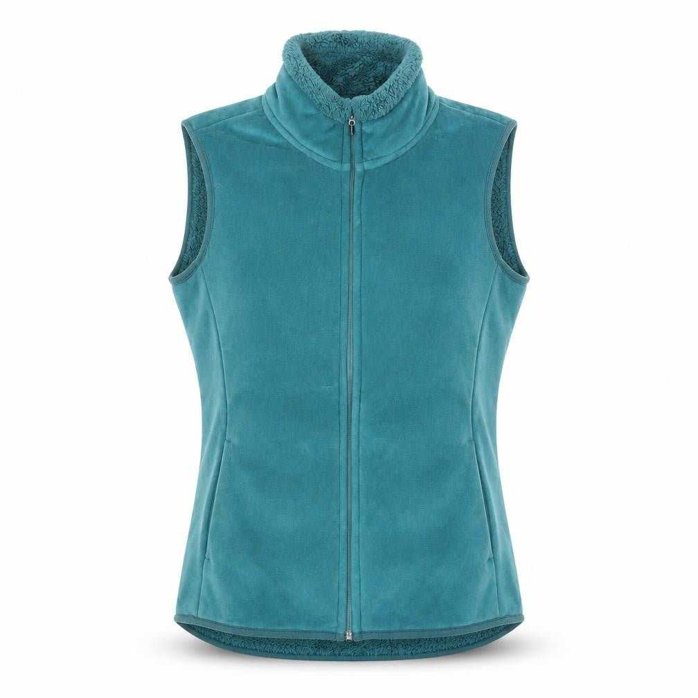 Woolworths Womens Green Fleece Waistcoat Bodywarmer M
