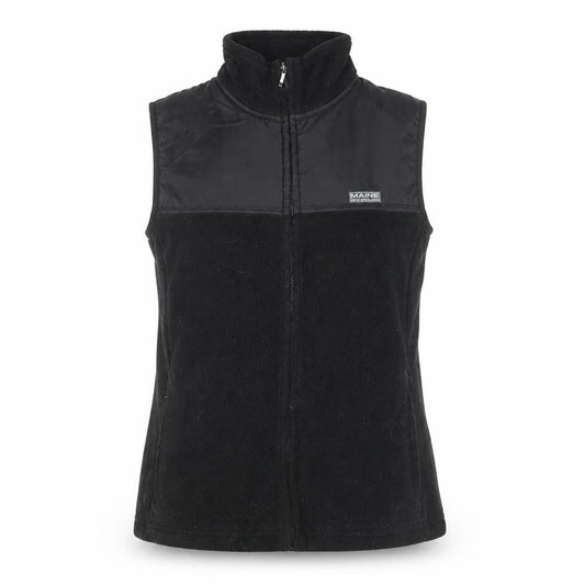 Front view of Maine New England Women's Black Fleece Zip Waistcoat, size 10