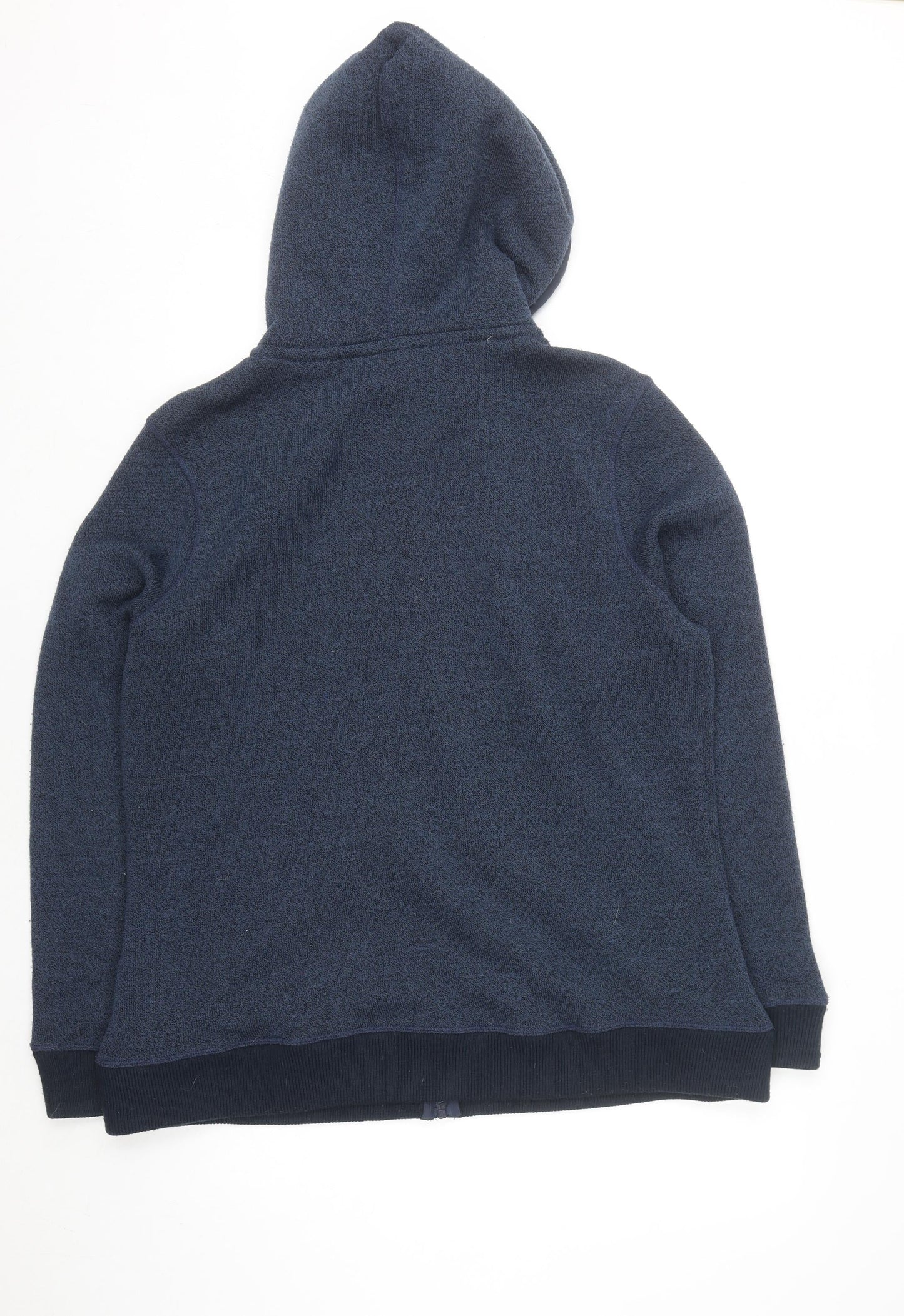 Weird Fish Women's Navy Full Zip Hooded Fleece Jacket Size 16