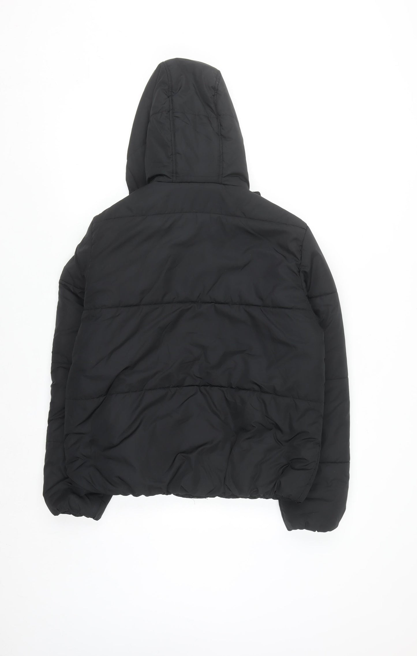 Marks and Spencer Women's Black Size 10 Hooded Puffer Jacket