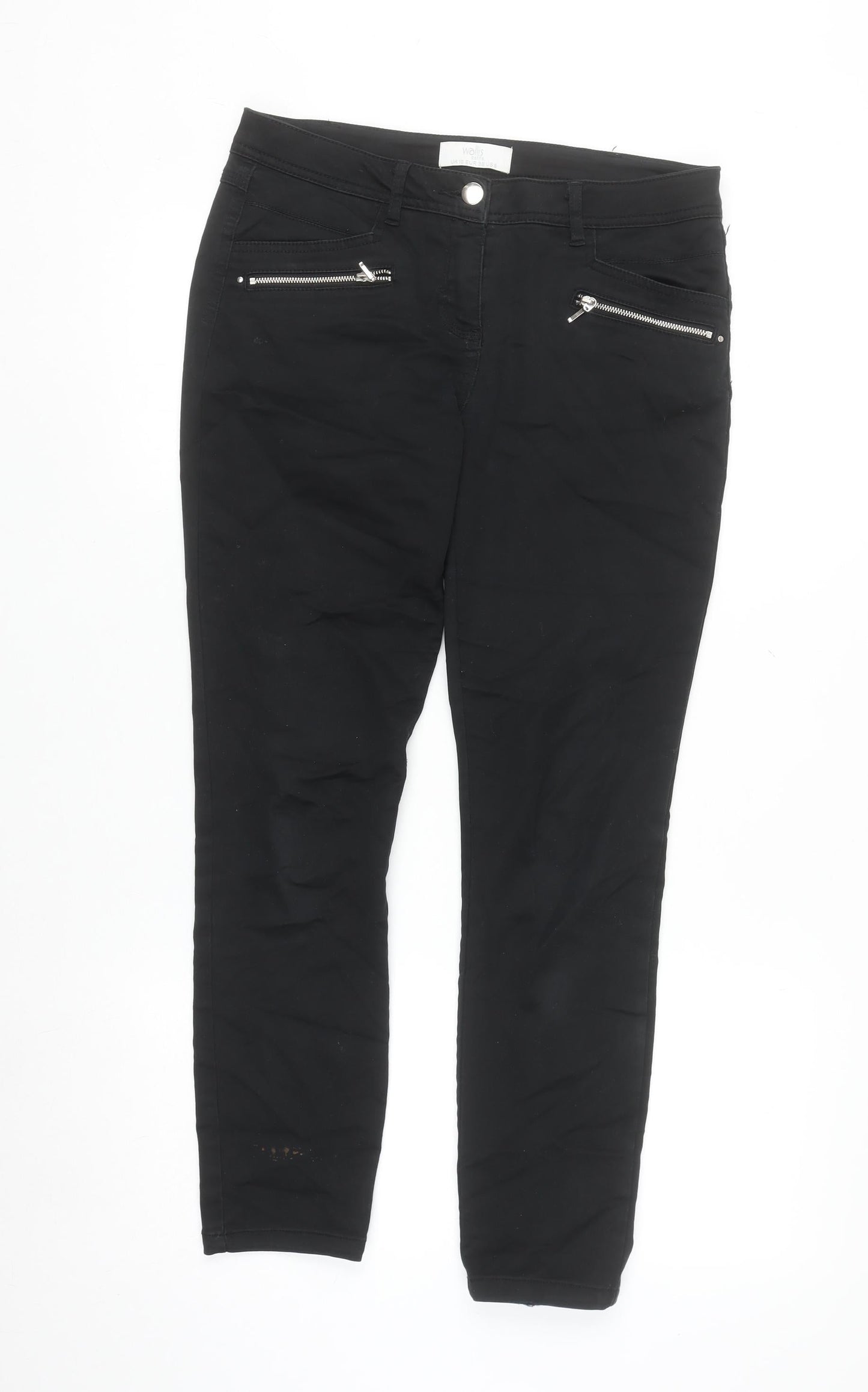 Wallis Petite Women's Black Size 10 Stretch Jegging Trousers