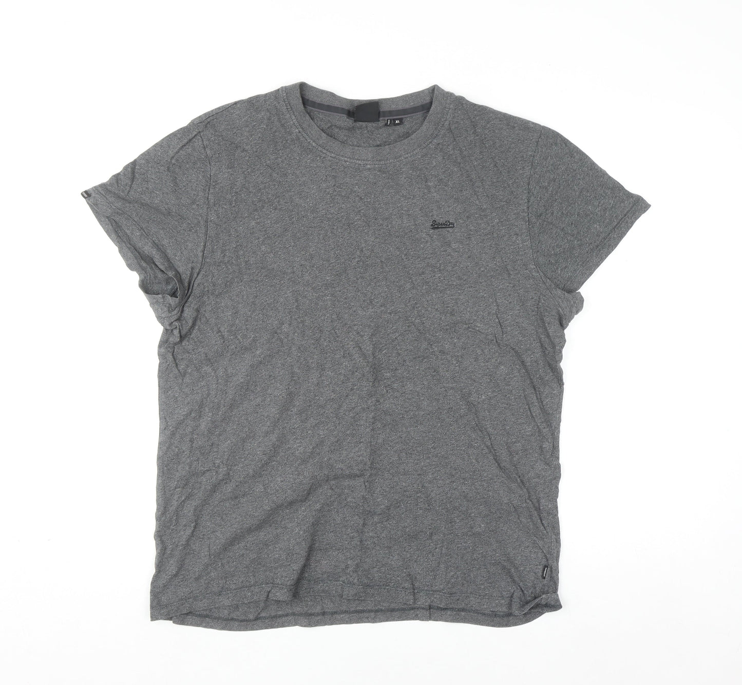 Superdry Studios Men's Grey XL Crew Neck Cotton T-Shirt