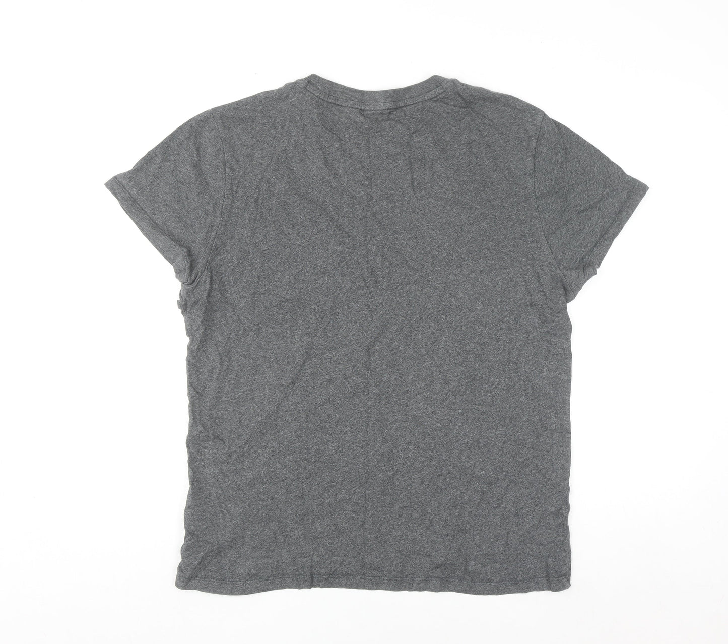 Superdry Studios Men's Grey XL Crew Neck Cotton T-Shirt