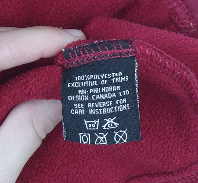 Carole Little Women's Red Quilted Fleece Waistcoat Size L