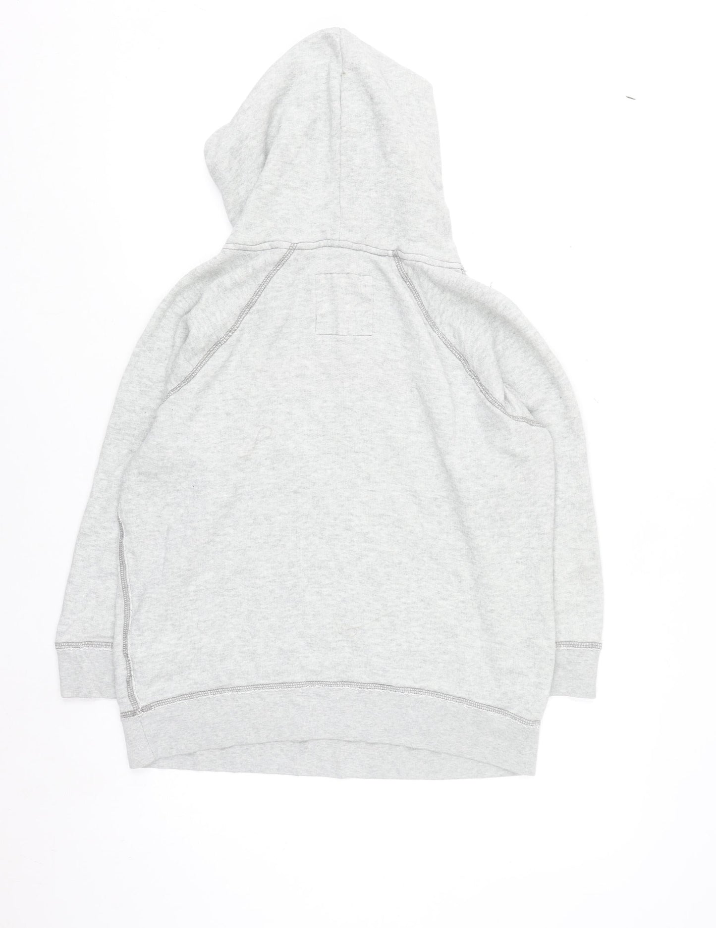 Hollister Women's Grey Hoodie Medium Stay Chill Surf Graphic