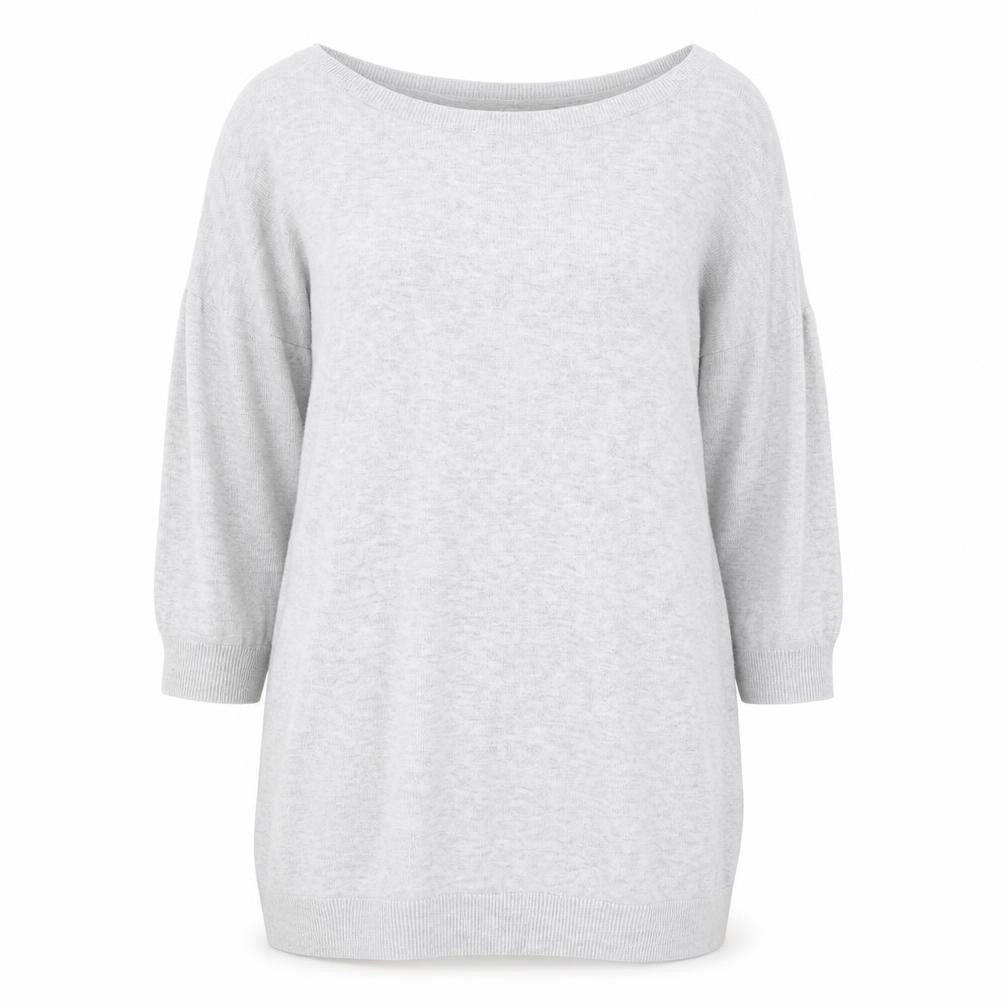 H&M Womens Light Grey Cotton Jumper Size 12