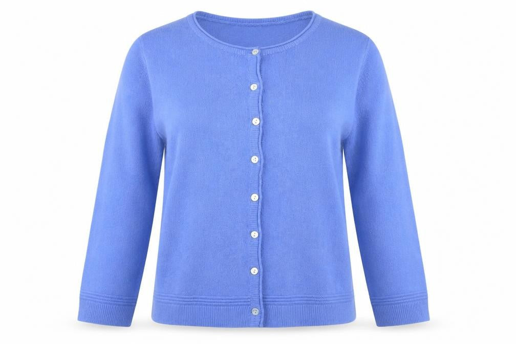 Dixie Women’s Blue Knit Cardigan Long Sleeve Size L