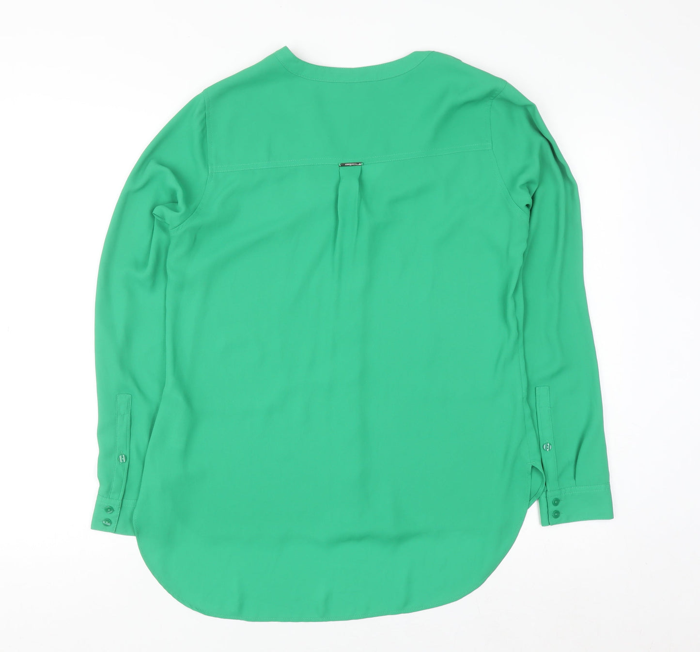 Marks and Spencer Women’s Green V-Neck Long Sleeve Blouse UK 8