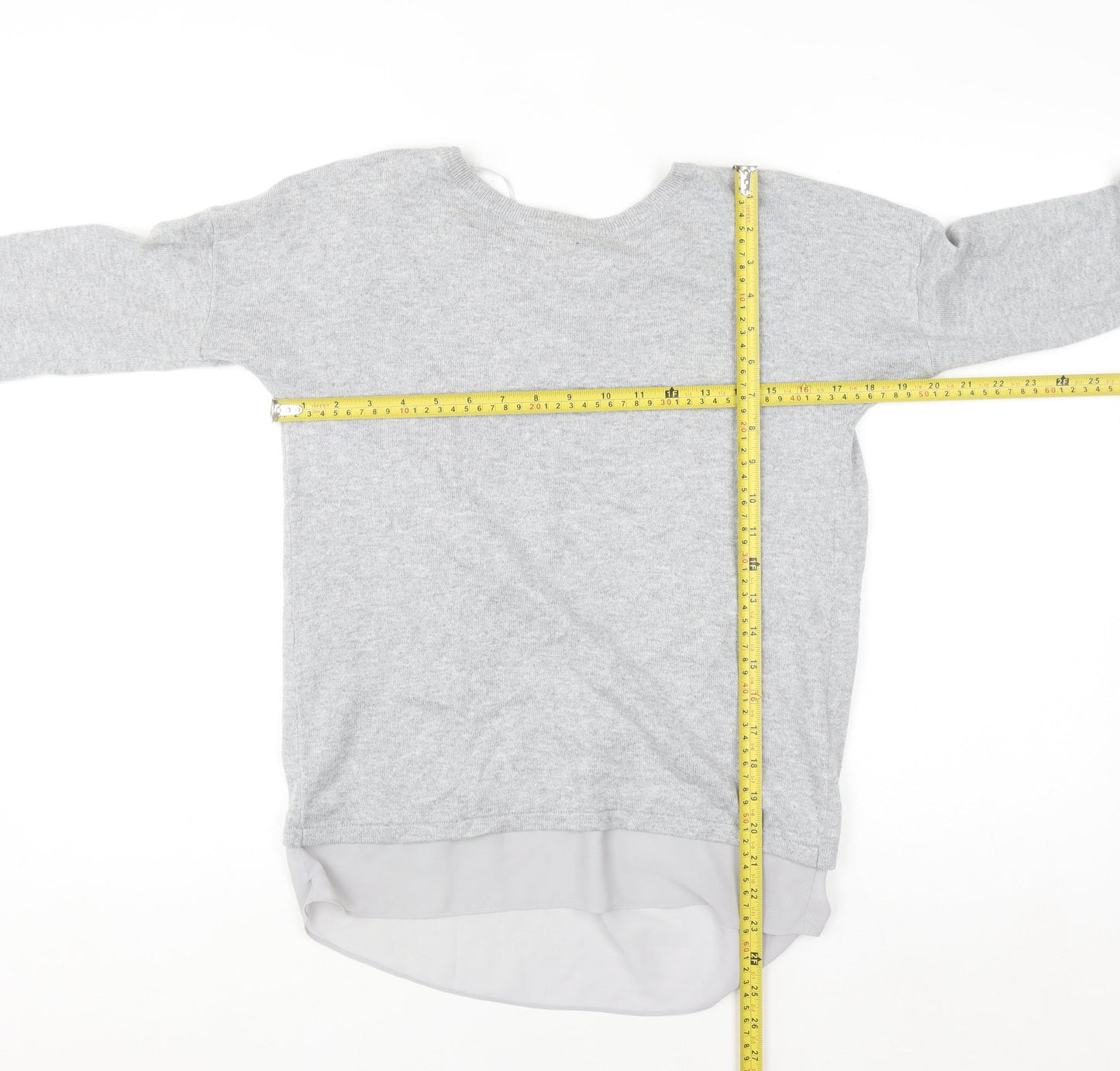 Marks and Spencer Autograph Women's Grey Cashmere Blend Pullover Jumper Size 6