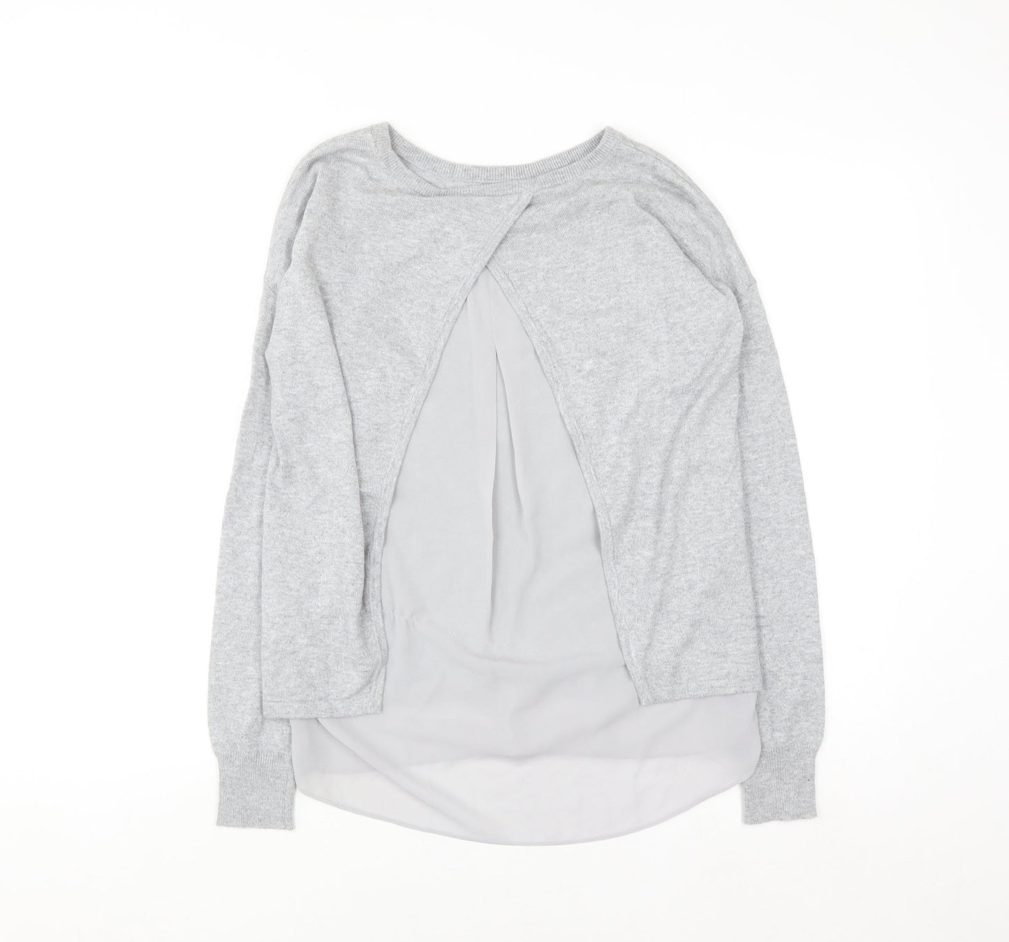 Marks and Spencer Autograph Women's Grey Cashmere Blend Pullover Jumper Size 6