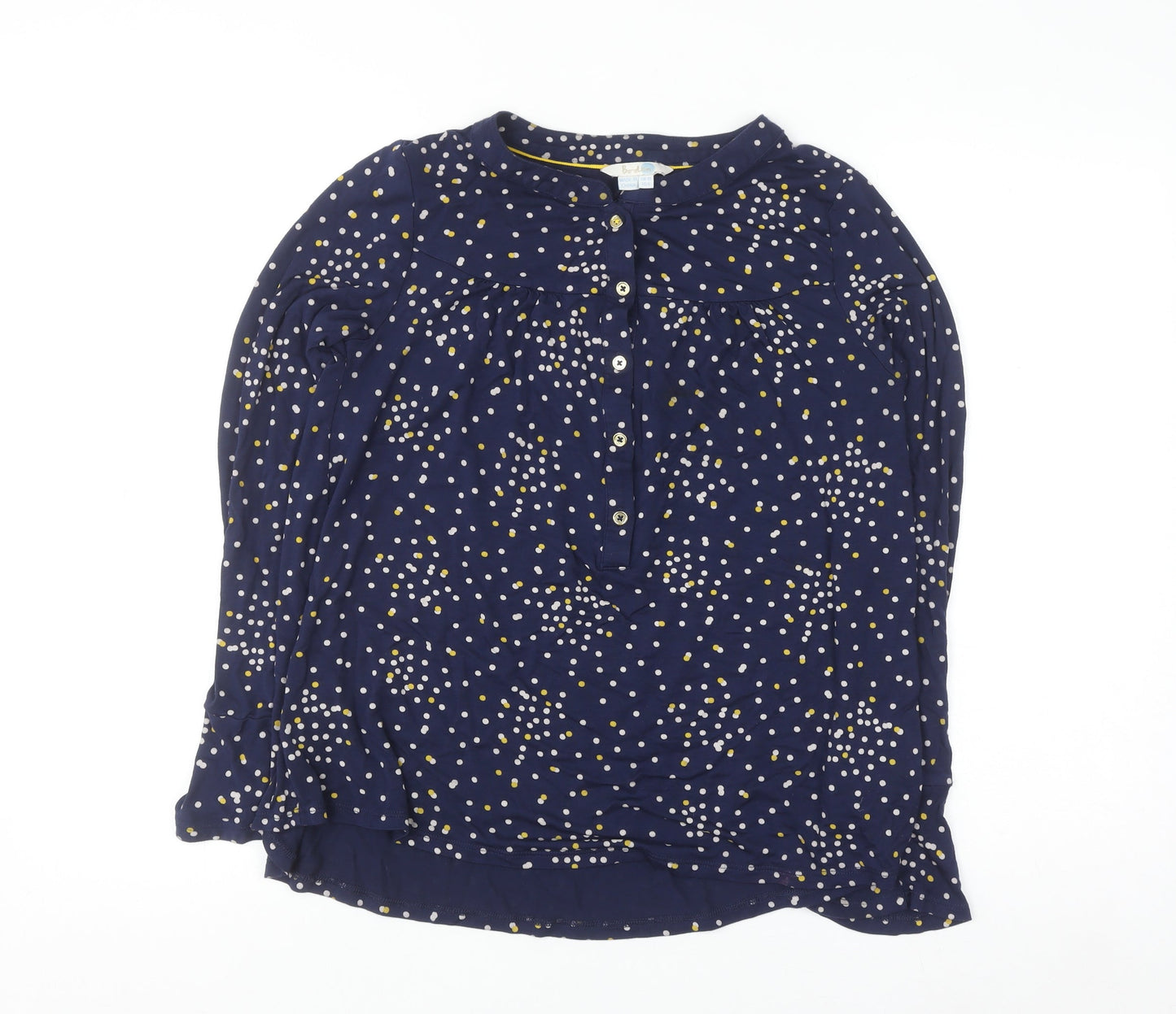 Boden Women’s Blue Polka Dot Long Sleeve Tunic Blouse UK 10