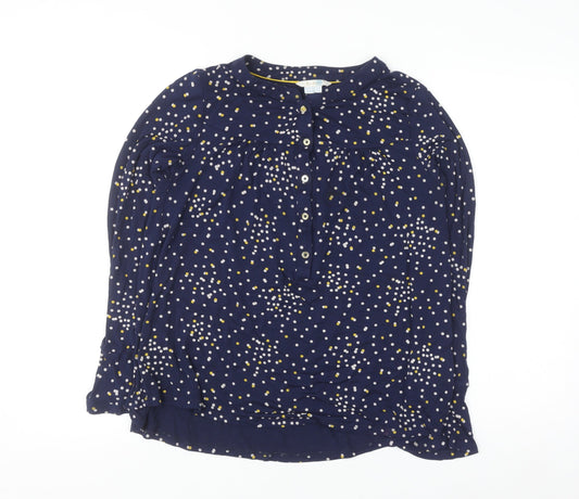 Boden Women’s Blue Polka Dot Long Sleeve Tunic Blouse UK 10