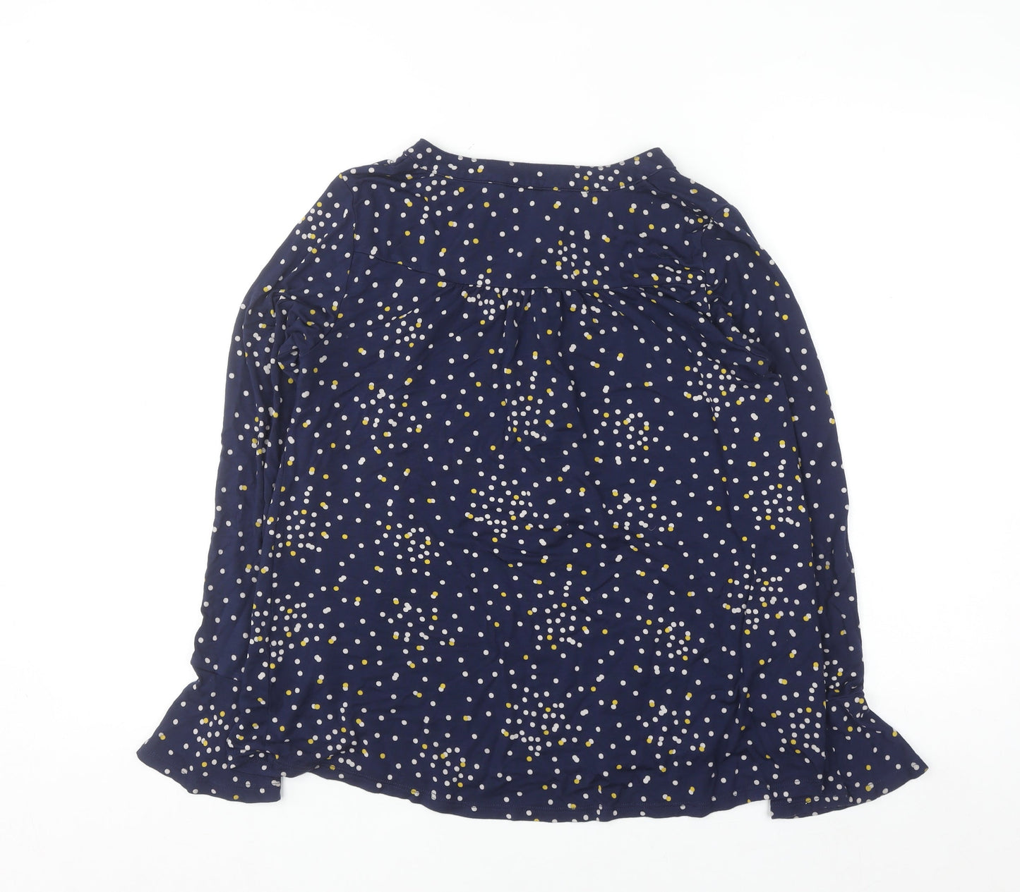 Boden Women’s Blue Polka Dot Long Sleeve Tunic Blouse UK 10