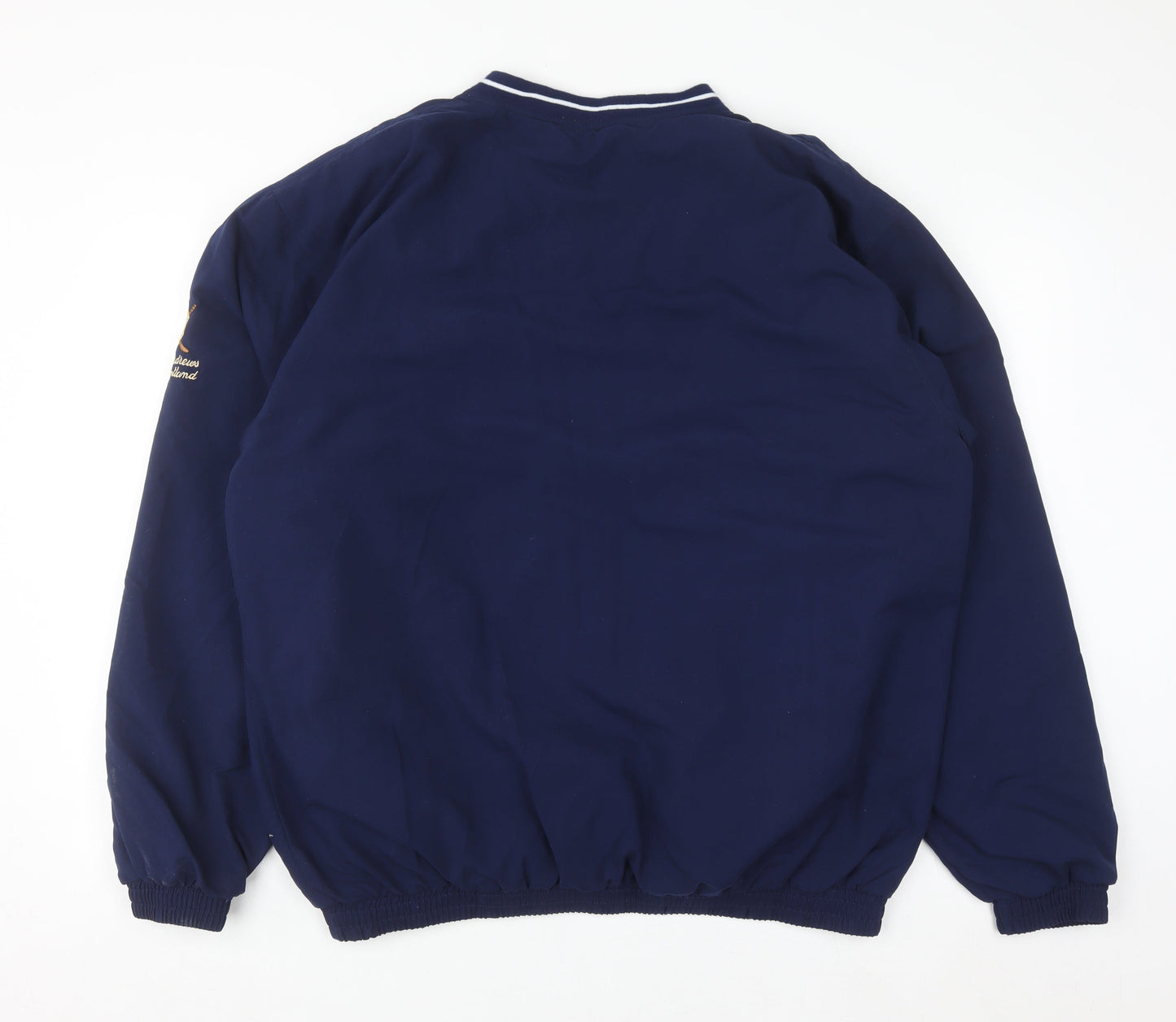 St. Andrews of Scotland Men’s Blue V-Neck Golf Pullover Sweatshirt L